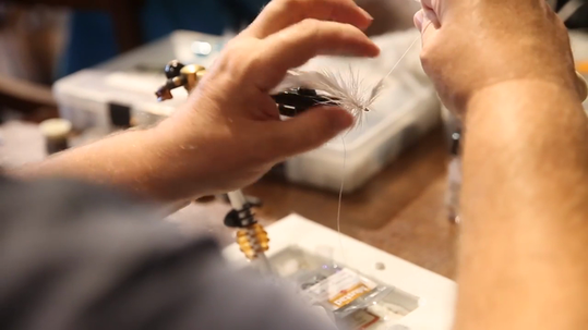 Fly casting instructor Joe Mahler hosts free classes on fly tying and net casting for families at Bass Pro Shops in Fort Myers every Wednesday night. 