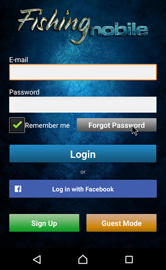 Tap on the &#039;Forgot Password&#039; button